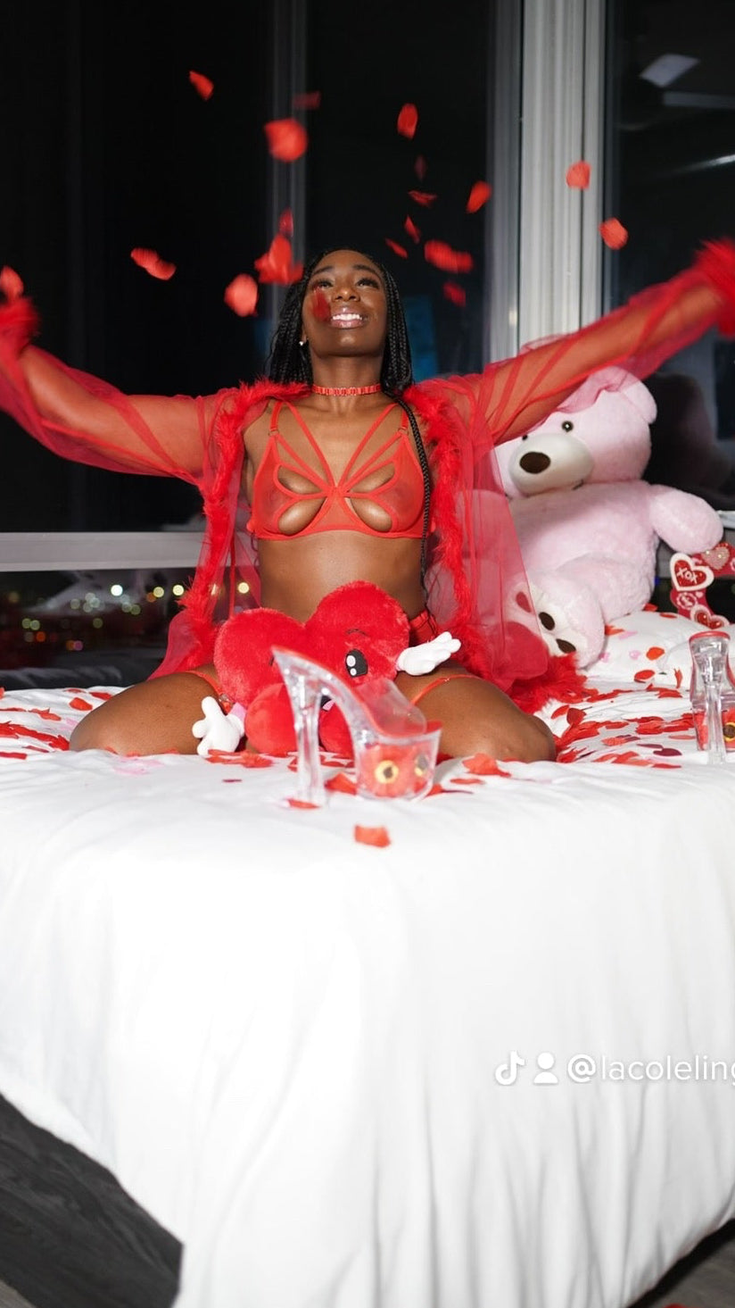 Red butterfly set