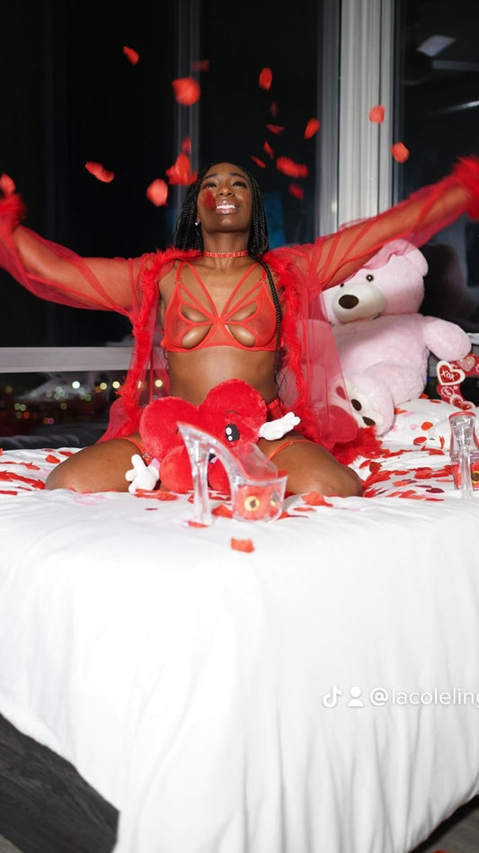 Red butterfly set
